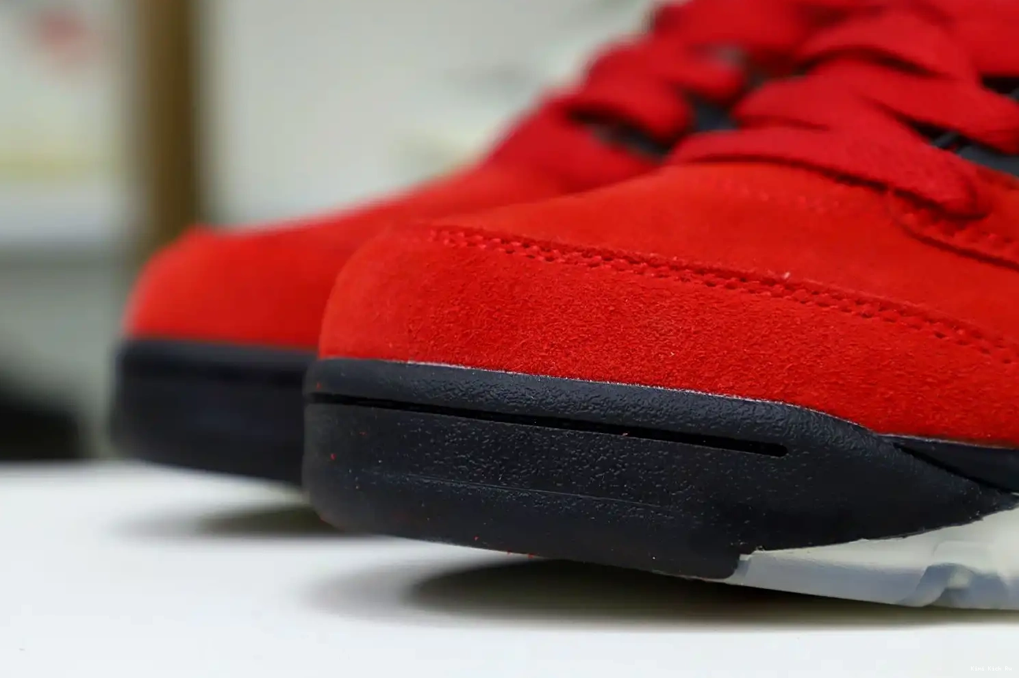 RETRO JORDAN Kimikick RAGING BULL RED 5 SUEDE AIR 0417